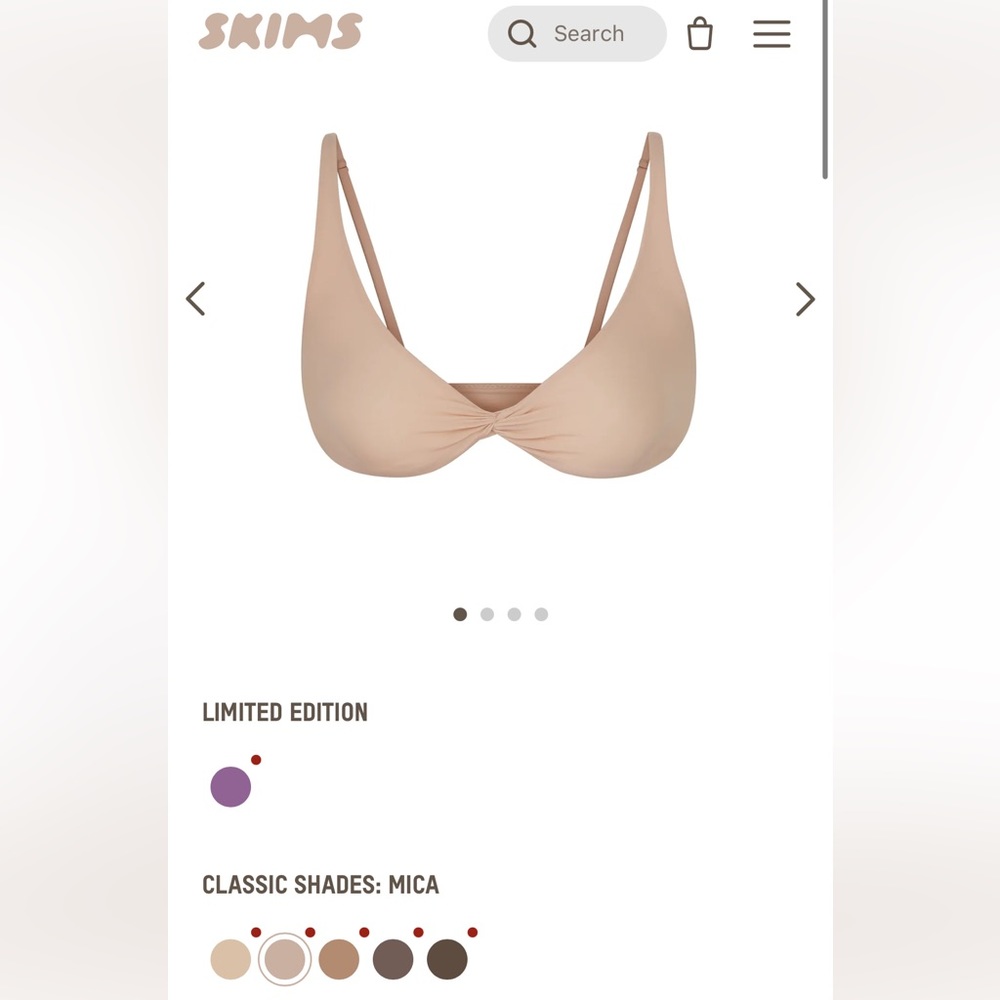 SKIMS FITS EVERYBODY SKIMPY SCOOP BRALETTE